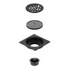 Kingston Brass Watercourse Floral 4" Square Grid Shower Drain, Bronze BSF6360ORB